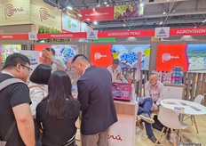 Blueberries from Peru were popular amongst the Asian visitors to the show.